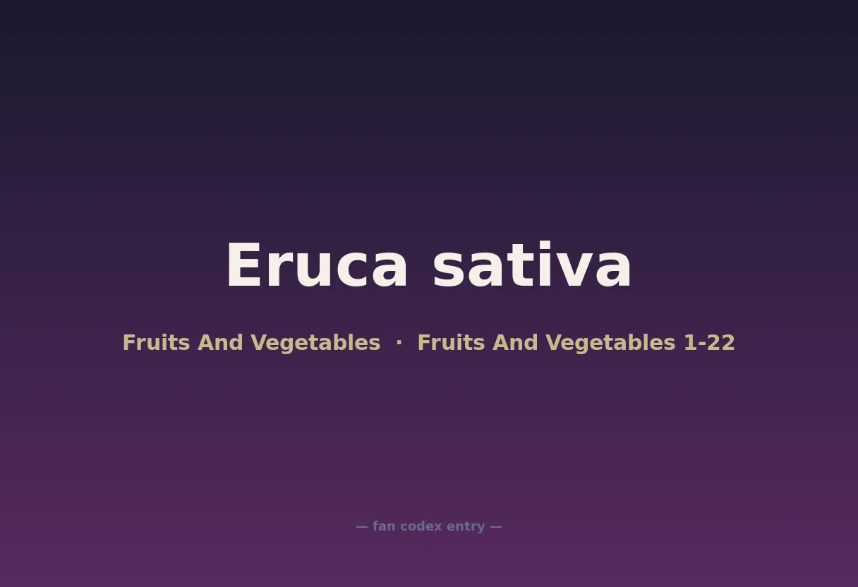 Eruca sativa
