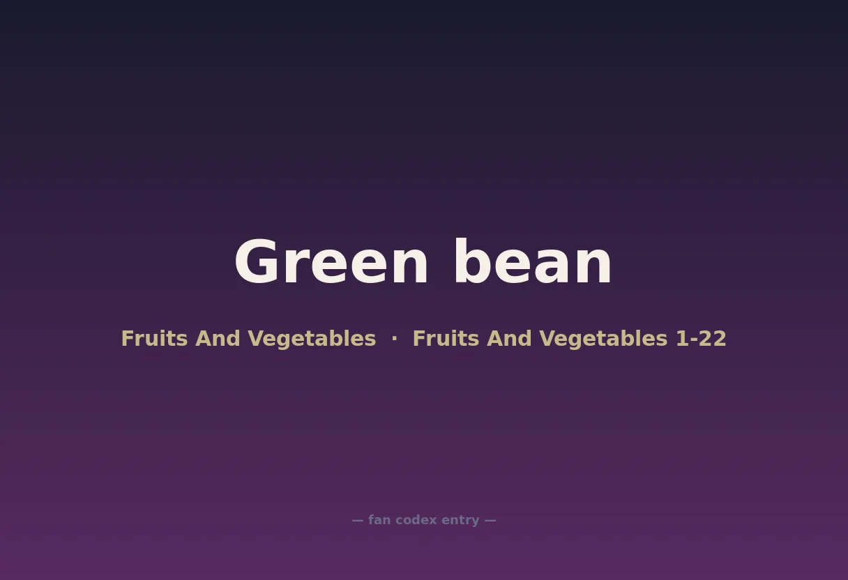 Green bean