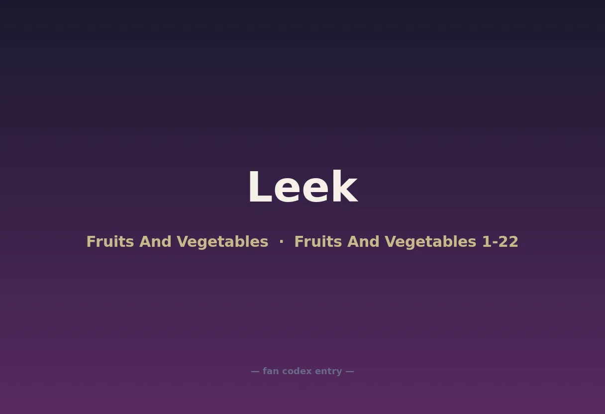 Leek