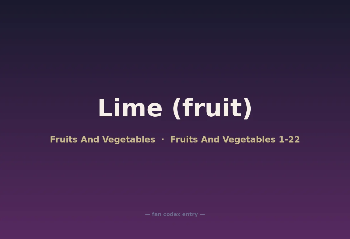 Lime (fruit)
